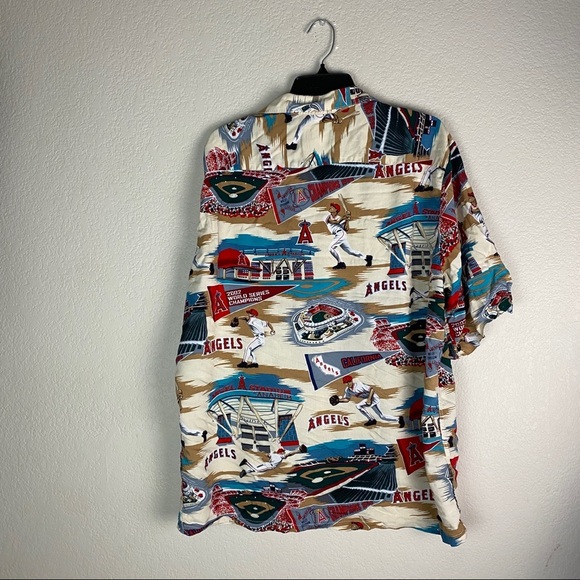 Anaheim Angels Reyn Sports Vintage Button Up Shirt - Picture 5 of 7